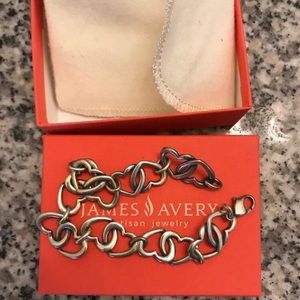 James Avery linked heart bracelet